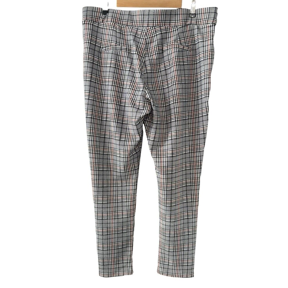 Maze Collection Levanta Cola Scuba Gray Black Plaid Slimming Pants Women 3X NWT - Picture 12 of 12